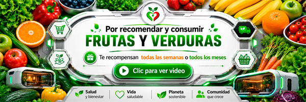 Por recomendar y consumir frutas y verduras