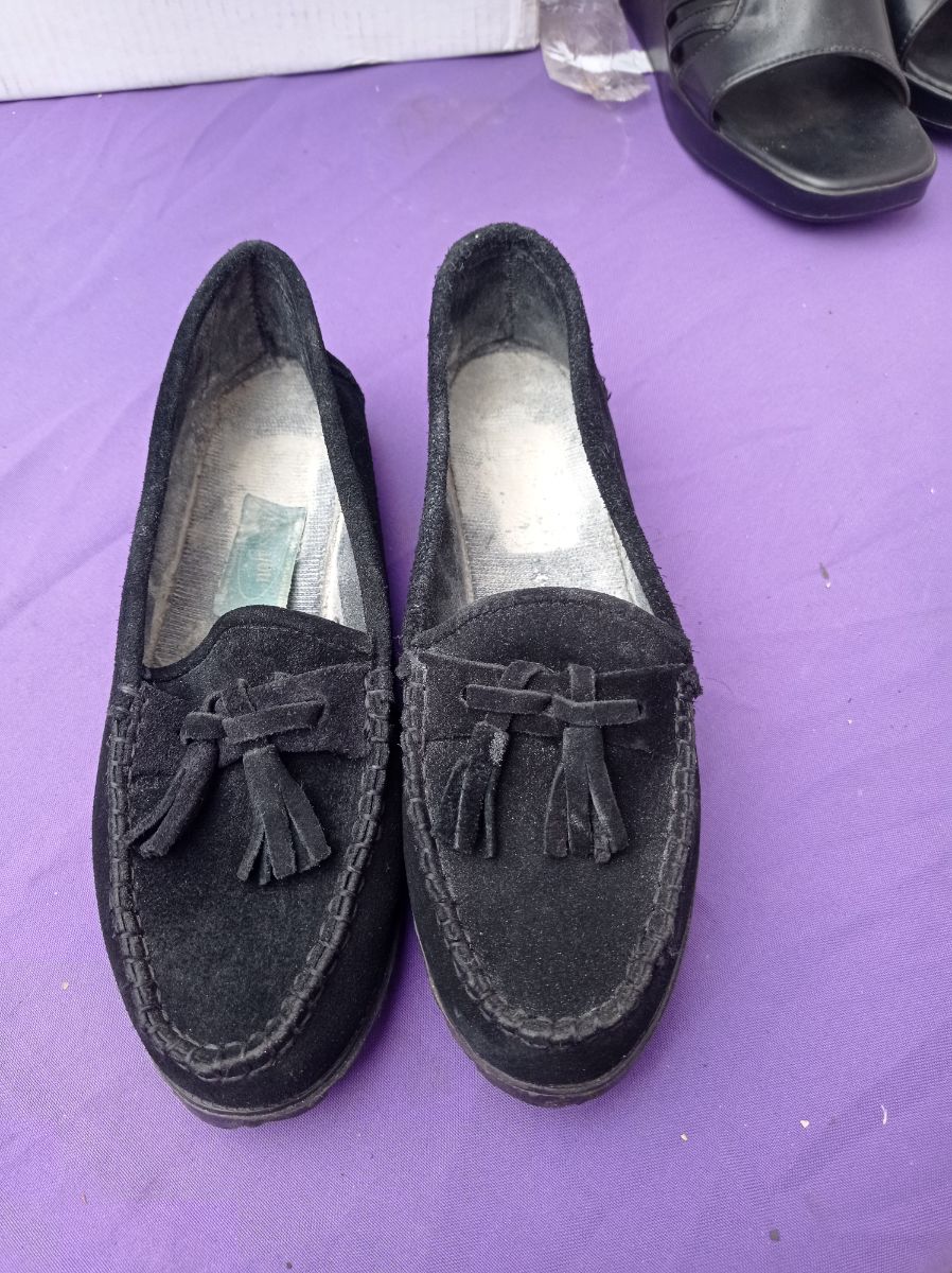 Mocasines de dama color negro